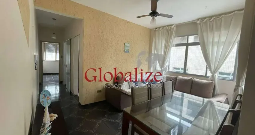 Apartamento à venda na praia,1 dormitório, Aparecida em Santos com vaga coletiva. R$425.000,00