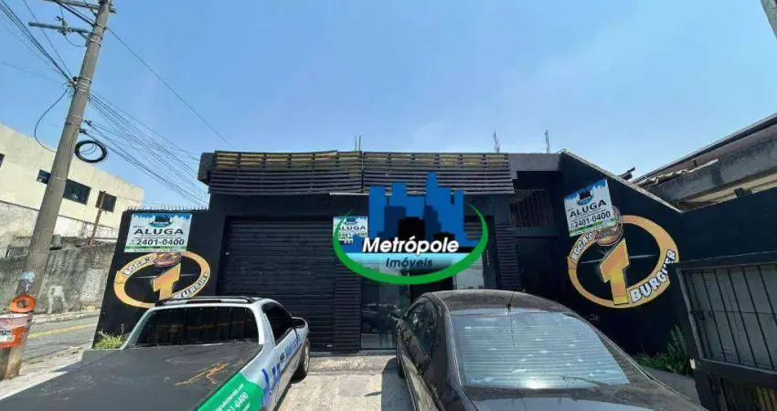 Salão, 85 m² - venda por r$ 1.200.000,00 ou aluguel por r$ 3.450,00/mês - jardim bela vista - guarulhos/sp