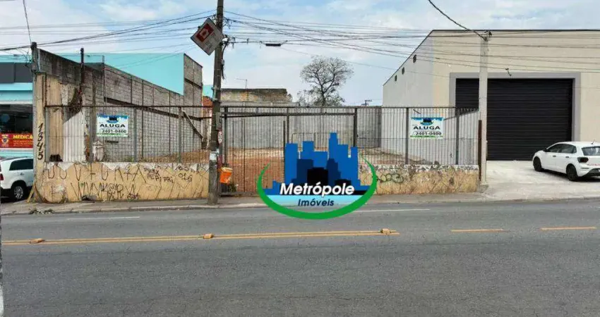 Terreno para alugar, 525 m² por r$ 15.400,00/mês - vila flórida - guarulhos/sp