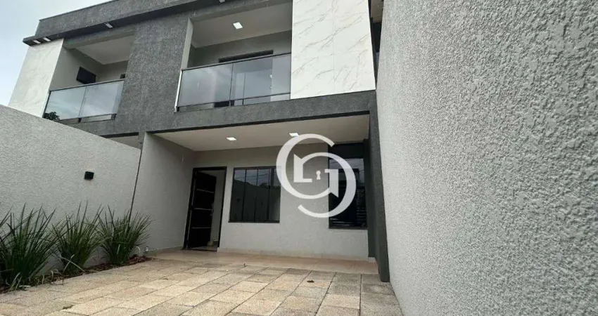 Sobrado com 3 dormitórios sendo 1 suíte.  à venda, 80 m² por R$ 430.000 - Vista Linda - Cascavel/PR