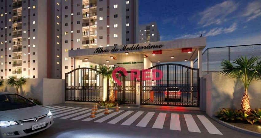 Apartamento com 2 quartos à venda, 75 m² por R$ 367.684 - Ilhas do Mediterrâneo - Itu/SP