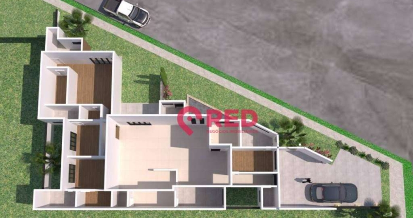 Casa com 4 suítes, 250 m² - venda por R$ 1.700.000 ou aluguel por R$ 8.000/mês - Residencial Via Reggio - Sorocaba/SP