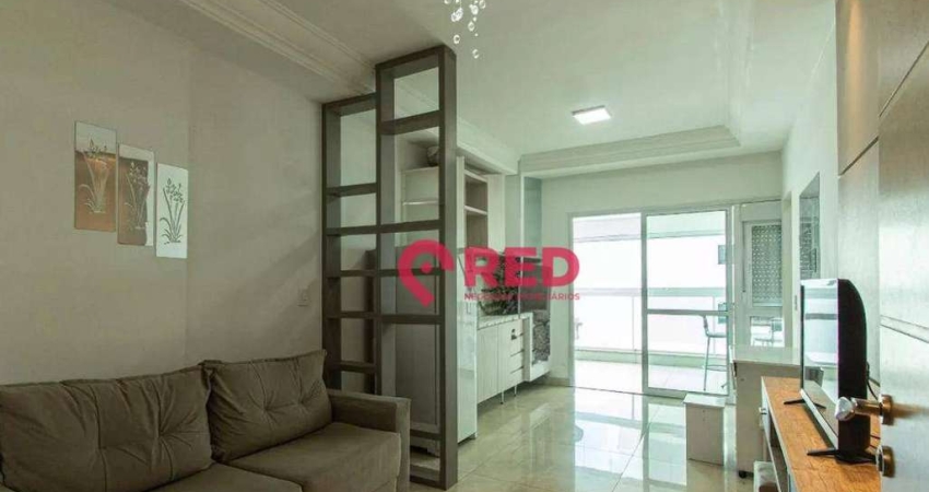 Apartamento com 1 quarto, 52 m² - venda por R$ 550.000 ou aluguel por R$ 4.000/mês - Parque Campolim - Sorocaba/SP