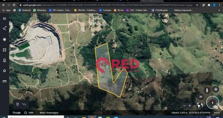 Área à venda, 178400 m² por r$ 6.800.000,00 - caputera - sorocaba/sp