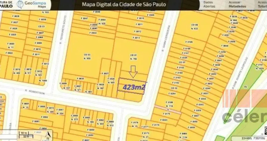 Terreno com 423m² e duas casas próximo ao parque aclimação  (zona mista-zm)