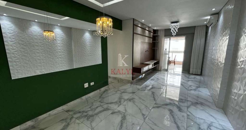Apartamento com 3 dormitórios à venda, 103 m² por R$ 895.000 - Canto do Forte - Praia Grande/SP