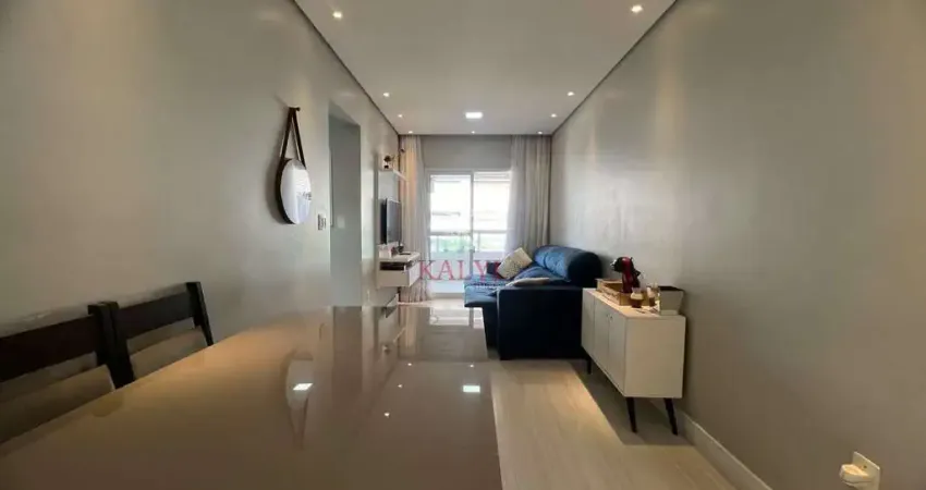 Apartamento com 2 dormitórios à venda, 57 m² por R$ 379.000 - Vila Guilhermina - Praia Grande/SP