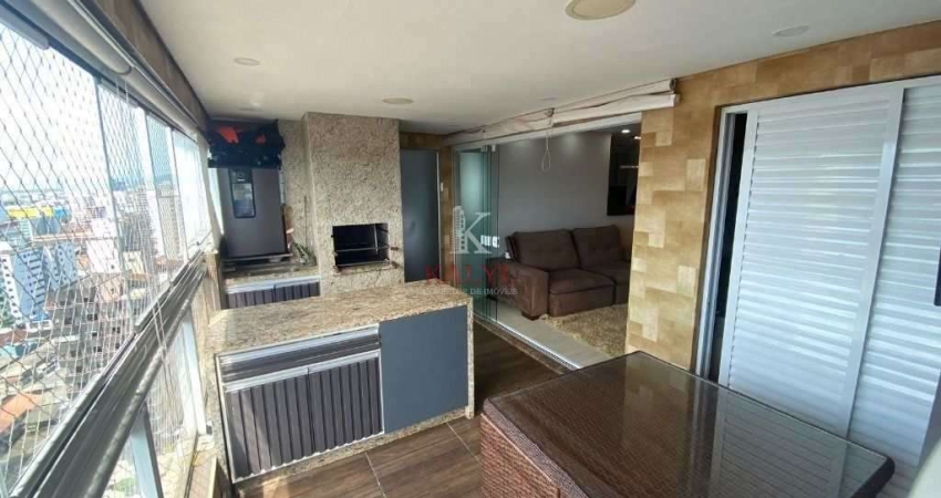 Apartamento com 3 dormitórios à venda, 122 m² por R$ 899.000,00 - Aviação - Praia Grande/SP