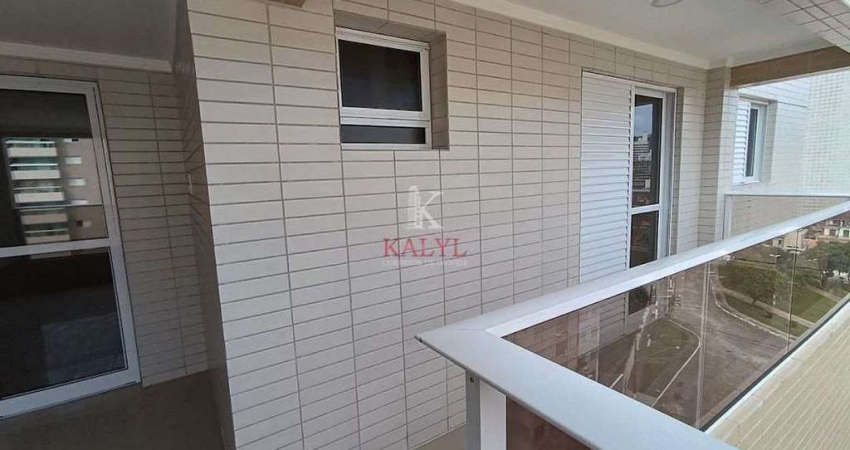 Apartamento com 3 dormitórios à venda, 104 m² por R$ 850.000,00 - Canto do Forte - Praia Grande/SP