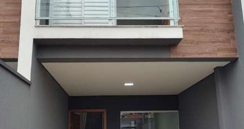 Excelente Sobrado novo com 3 quartos e suíte 2 vagas 115m².
