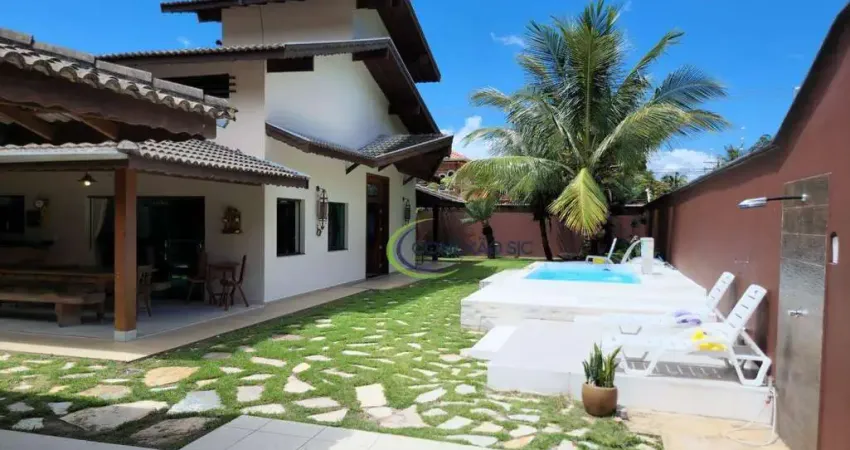 Casa com 5 dormitórios à venda, 550 m² por r$ 3.500.000,00 - barequeçaba - são sebastião/sp