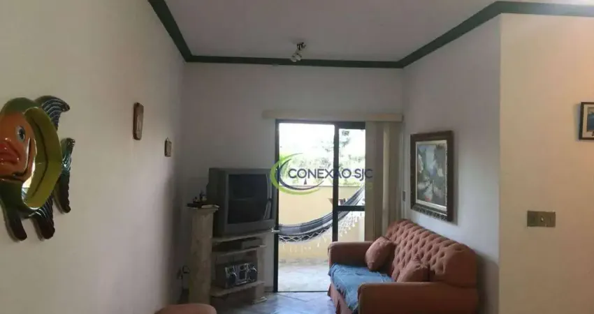Apartamento em Ubatuba todo mobiliado e planejado de 2 dormitórios com suíte e lazer com piscina e churrasqueira