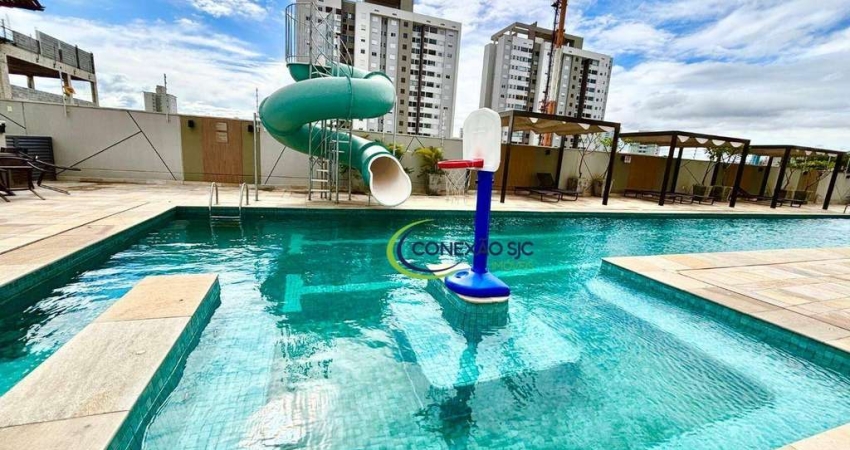 Apartamento com 2 dormitórios à venda, 65 m² por r$ 470.000 - parque industrial - sjc/sp