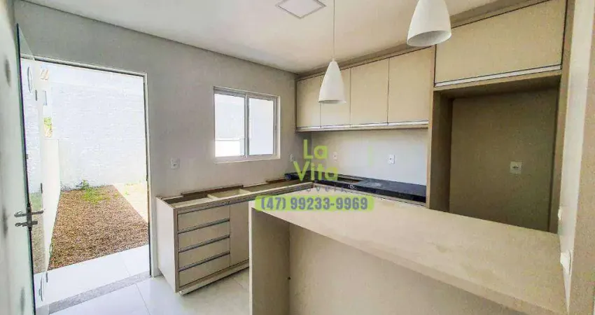 Casa com 2 dormitórios para alugar, semi mobiliada 80 m² por r$ 2.200/mês - itoupavazinha - blumenau/sc