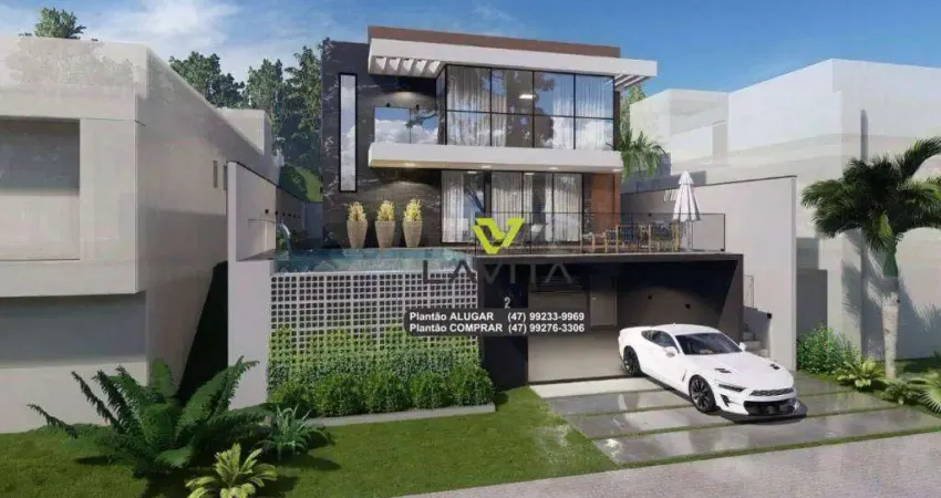 Casa nova à venda no condomínio golden park – 5 suítes – itoupava central, blumenau/sc