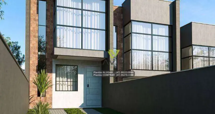 Casa Nova a Venda com 3 Dormitórios, Sendo 1 Suíte - 135m² - Bairro Fortaleza Alta - Blumenau SC | La Vita Imóveis