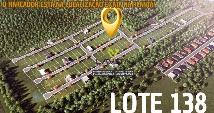 Terreno à venda, 360 m² por r$ 280.000,00 - figueira - gaspar/sc