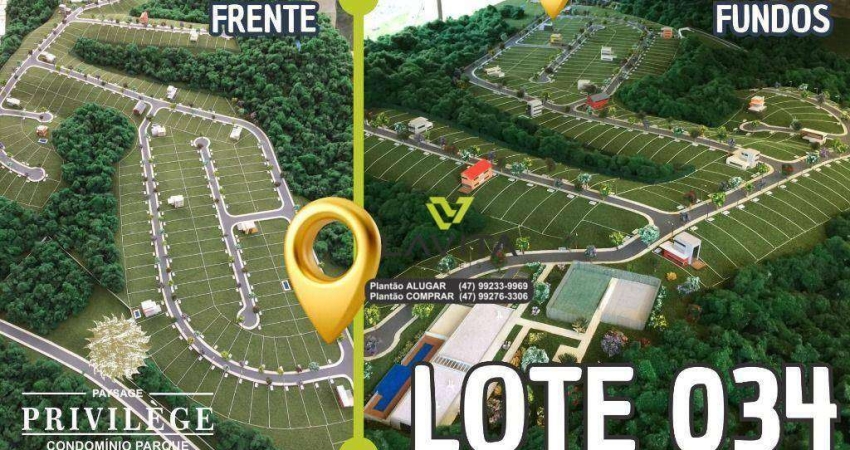 Terreno à venda, 419 m² por r$ 380.000,00 - ponta aguda - blumenau/sc