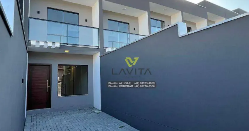 Casa com 2 dormitórios para alugar, 82 m² por r$ 2.400/mês - fortaleza alta - blumenau/sc