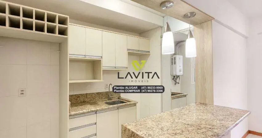 Apartamento com 1 dormitório para alugar, 50 m² por r$ 1.800/mês - victor konder - blumenau/sc