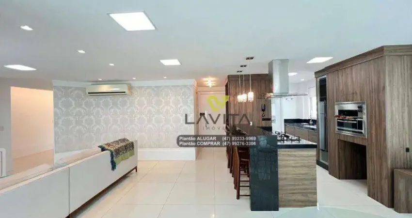 Apartamento com 3 dormitórios (todos suítes) para alugar, 135 m² por R$ 7.250/mês - Jardim Blumenau (Alameda) - Blumenau/SC