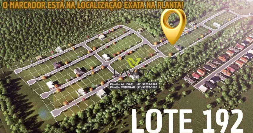 Terreno a venda com 360m² no loteamento cercado vale das figueiras - bairro figueira - gaspar sc | la vita imóveis