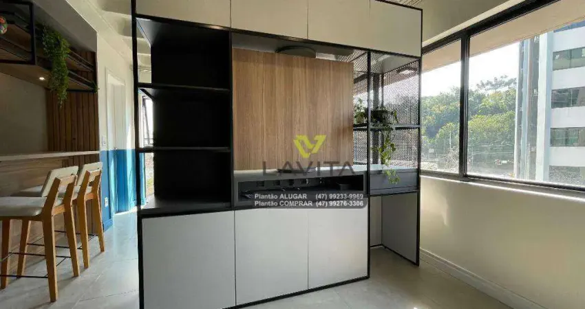 Apartamento com 1 dormitório para alugar, 40 m² por R$ 2.322,73/mês - Victor Konder - Blumenau/SC