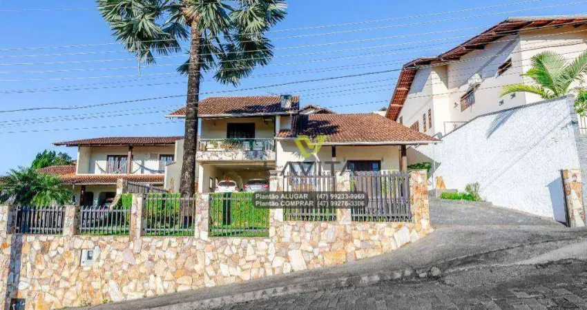 Casa com 3 dormitórios à venda, 293 m² por r$ 1.600.000,01 - fortaleza - blumenau/sc