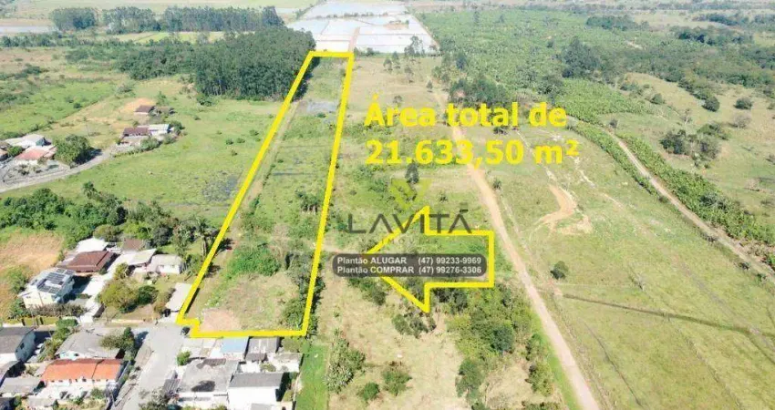 Terreno à venda, 21633 m² por r$ 2.500.000 - figueira - gaspar/sc | la vita imóveis