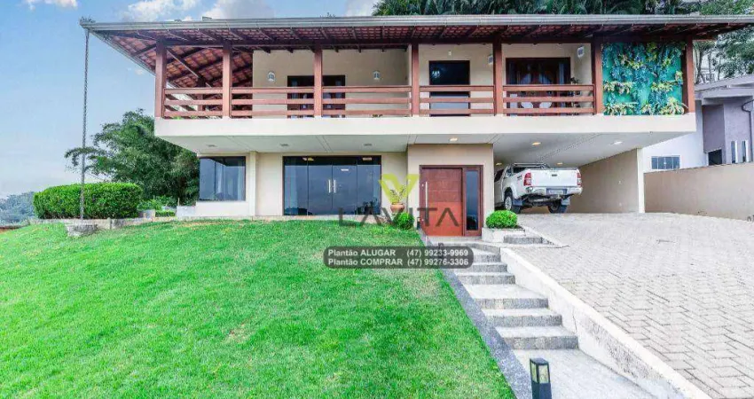Casa com 3 dormitórios à venda, 358 m² por r$ 2.300.000,00 - itoupava norte - blumenau/sc