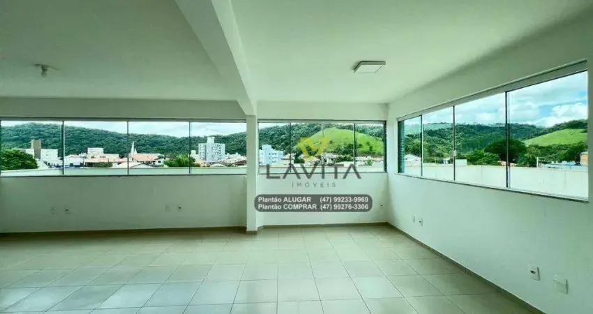 Sala comercial para Aluguel, Locação com 50,56m² privativos mais Sacada, Ed. Comercial Bela Center - Bairro Bela Vista - Gaspar SC | La Vita Imóveis