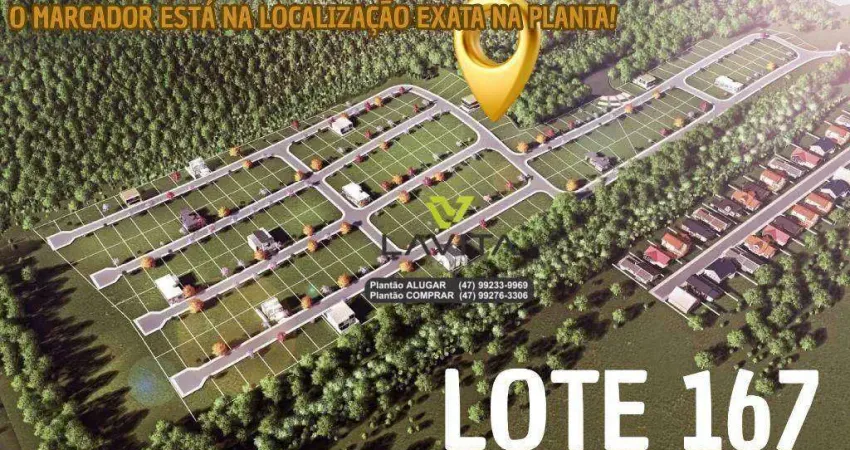 Terreno à venda, 451 m² por r$ 376.267,44 - figueira - gaspar/sc