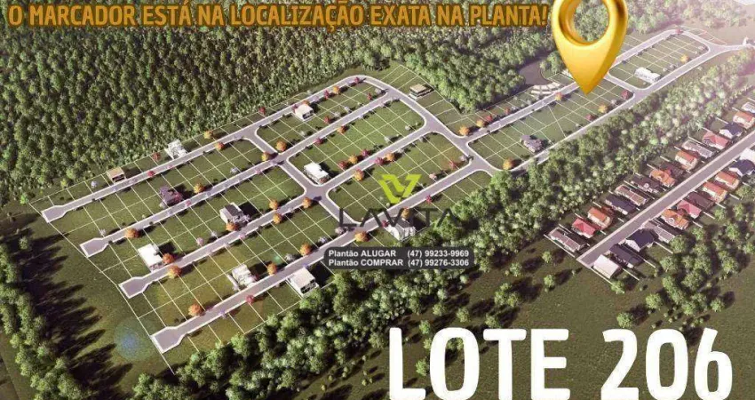 Terreno a venda com 360m² no loteamento cercado vale das figueiras - bairro figueira - gaspar sc | la vita imóveis