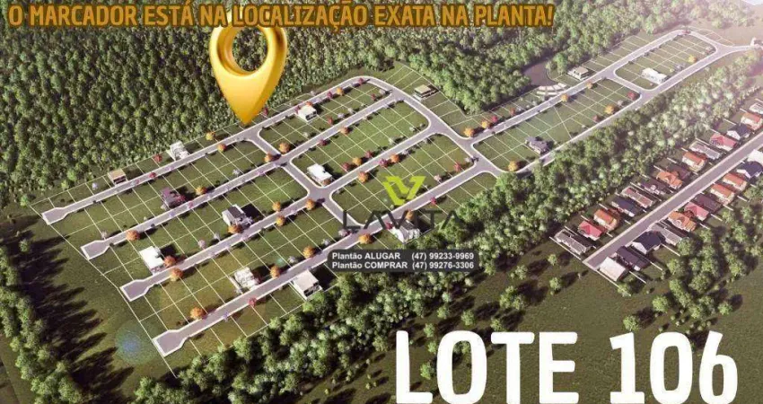 Terreno a venda com 360m² no loteamento cercado vale das figueiras - bairro figueira - gaspar sc | la vita imóveis