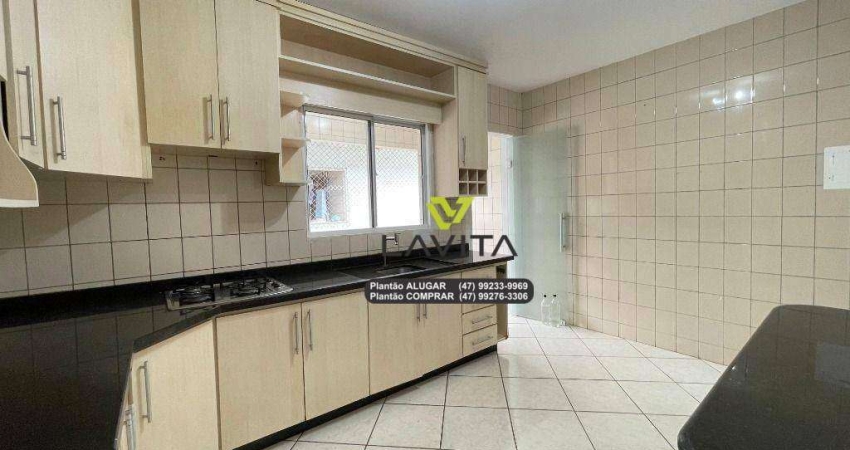 Apartamento com 3 dormitórios para alugar, 90 m² por R$ 2.521/mês - Velha Central - Blumenau/SC | La Vita Imóveis