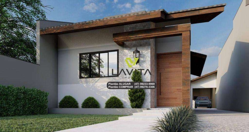 Casa com 3 dormitórios à venda, 95,7m² por R$:430.000,00 – Poço Grande – Gaspar/SC