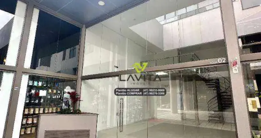 Sala para alugar,no cosmopolitan 62 m² por r$ 3.350/mês - victor konder - blumenau/sc