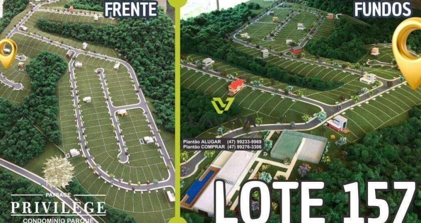 Oportunidade!!!!!! 03 lotes á venda em condomínio fechado - paysage privilege no bairro ponta aguda em blumenau – r$ 1.152.000,00