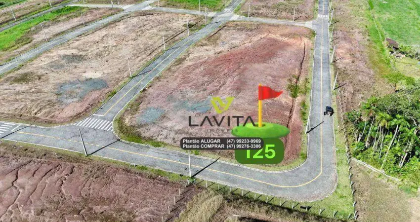 Terreno à venda, 382 m² por r$ 267.834,00 - figueira - gaspar/sc