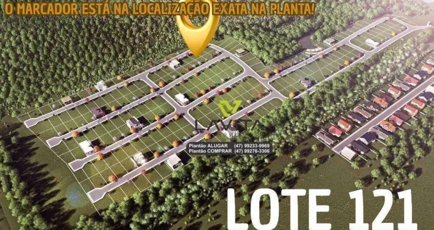 Terreno à venda, 382 m² por r$ 252.000,00 - figueira - gaspar/sc