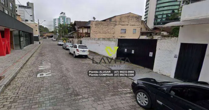 Terreno na rua murici, bairro garcia em blumenau com 662,35m2 próximo ao hospital santa catarina