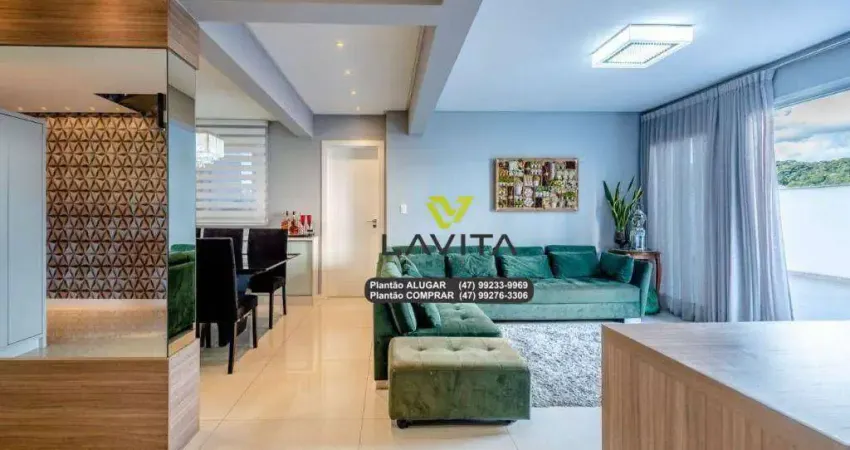 Apartamento com 3 dormitórios à venda, 252 m² por r$ 2.100.000,00 - centro - blumenau/sc