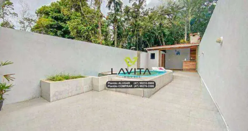 Casa semi mobiliada com piscina no portal da saxônia, bairro ponta aguda em blumenau(sc)