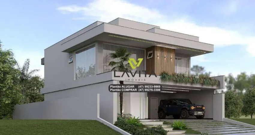 Casa com 3 suítes à venda, 283 m² por r$ 2.579.000,00 - ponta aguda - blumenau/sc | la vita imóveis