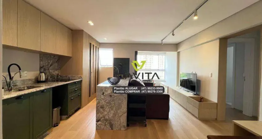 Apartamento com 2 dormitórios para alugar, 66 m² por r$ 3.300,00/mês - escola agrícola - blumenau/sc