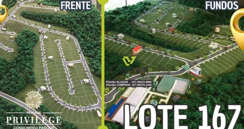 Terreno à venda, 375 m² por r$ 350.000,00 - ponta aguda - blumenau/sc