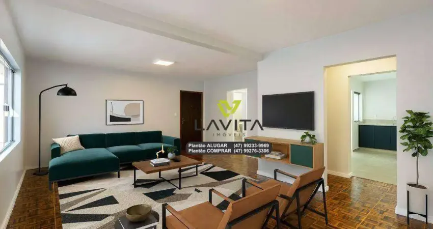 Apartamento com 3 dormitórios à venda, 154 m² por r$ 740.000,00 - ponta aguda - blumenau/sc