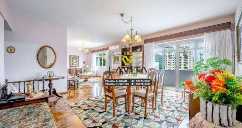 Apartamento semi mobiliado a venda no edifício dona hilda no bairro ponta aguda ao lado do centro em blumenau(sc)