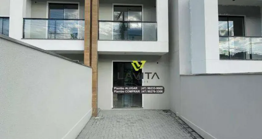 Sobrado novo no residencial azaleias no bairro itoupava central em blumenau(sc)