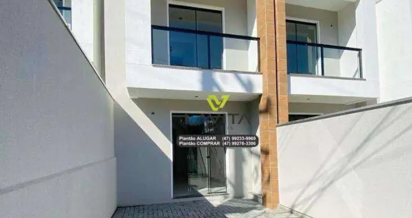 Sobrado novo no residencial azaleias no bairro itoupava central em blumenau(sc)